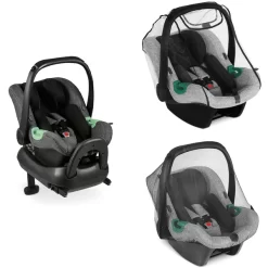 ABC Design Babyschale Tulip Asphalt Inkl Isofix Base & Zubehör