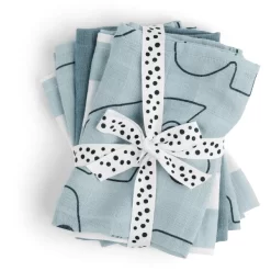 Done By Deer™ Waschlappen 5-pack Deer Friends Blau