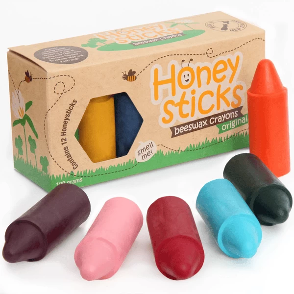 Honeysticks Original Bienen Wachsmalstifte 12 Stück 1 Honeysticks Original Bienen Wachsmalstifte 12 Stück