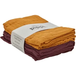 Pippi Muslin Tücher 4er Pack Tortoise Shell