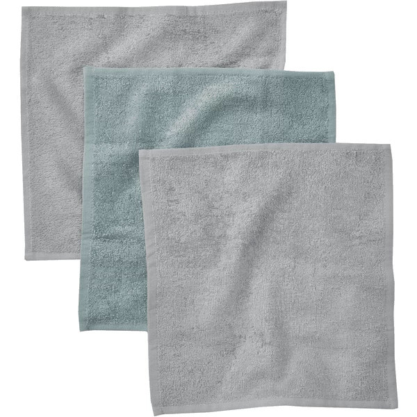 Rotho Babydesign ROTHO 3er Set Waschtücher Stonegrey/lagoon 1 Rotho Babydesign ROTHO 3er Set Waschtücher Stonegrey/lagoon